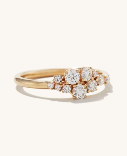 Diamonds Cluster Ring